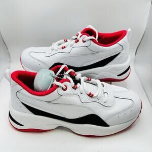 Size 8 - Puma 370282-03 Women’s Cilia Lux Up Sneakers Shoes Casual White Red